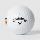 Balles De Golf Chat et le plante (Logo)