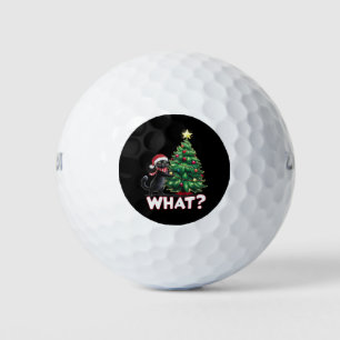 Balles De Golf Chat noir drôle Quel arbre de Noël Xmas Christmas
