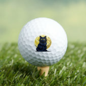 Balles De Golf Chat noir en colère (T-shirt Insitu)