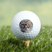 Balles De Golf Chat Portant des lunettes (T-shirt Insitu)