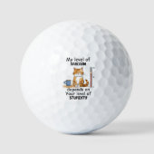Balles De Golf Chat sassy et mignonne orange (Recto)