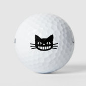 Balles De Golf Chat souriant avec de longs Whiskers (Devant)