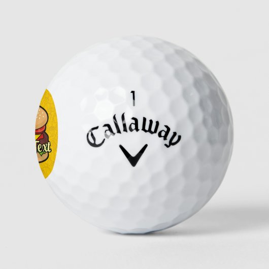 Balles De Golf Cheeseburger (Logo)