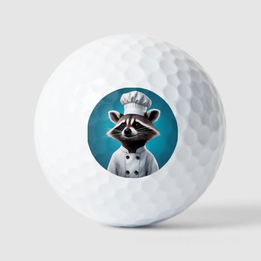 Balles De Golf Chef Raccoon (Recto)