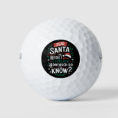 Balles De Golf Cher Père Noël Avant D'Expliquer Combien Vous Save (Devant)