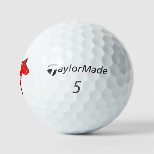 Balles De Golf Cheval dalécarlien (Logo)