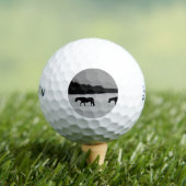 Balles De Golf Chevaux sur neige ssf gbcna (T-shirt Insitu)