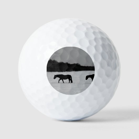 Balles De Golf Chevaux sur neige va gbcnm (Recto)