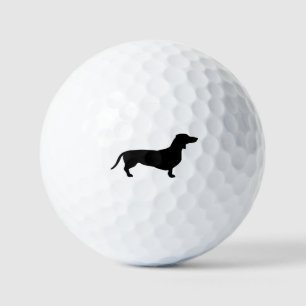 Balles De Golf Cheveux courts Dachshund - Silhouette 1