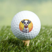 Balles De Golf Chien animé mignon avec collier (T-shirt Insitu)