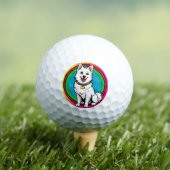 Balles De Golf Chien animé mignon avec collier (T-shirt Insitu)