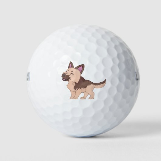 Balles De Golf Chien berger allemand de Kawaii (Devant)