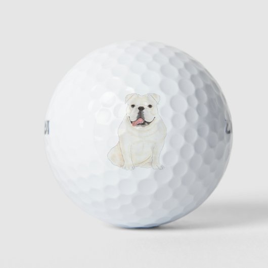 Balles De Golf Chien blanc (Devant)