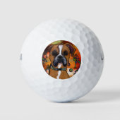 BALLES DE GOLF CHIEN BOXER (Devant)
