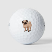 Balles De Golf chien carlin (Devant)