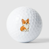 Balles De Golf Chien Corgi Mignon (Recto)