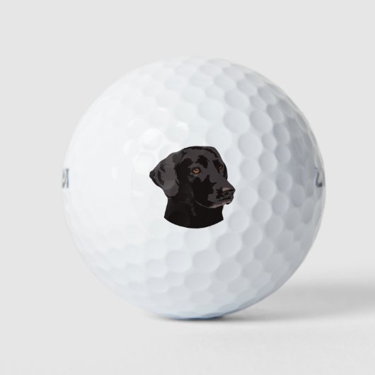 Balles De Golf Chien de Black Lab (Devant)