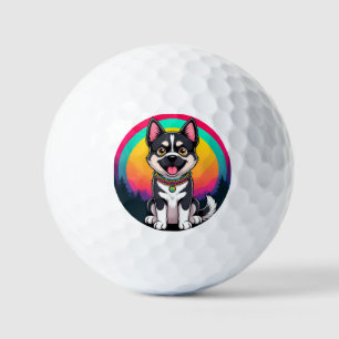 Balles De Golf Chien de dessin animé joueur