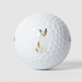 Balles De Golf Chien de poche Heeler rouge et blanc personnalisé (Devant)