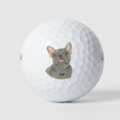 Balles De Golf Chien de taureau français gris bleu (Devant)