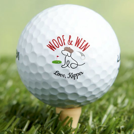 Balles De Golf Chien Golf Ball Custom Amoureux de les chiens Golf