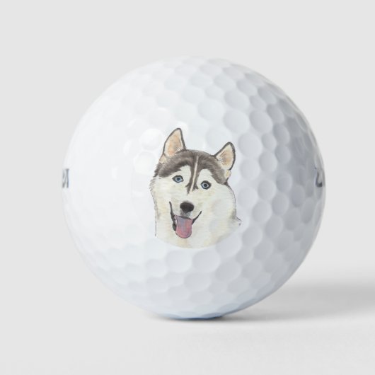 Balles De Golf Chien Husky (Devant)
