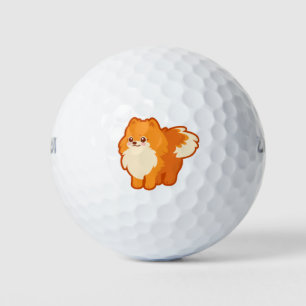 Balles De Golf Chien mignon Kawaii Pomeranian