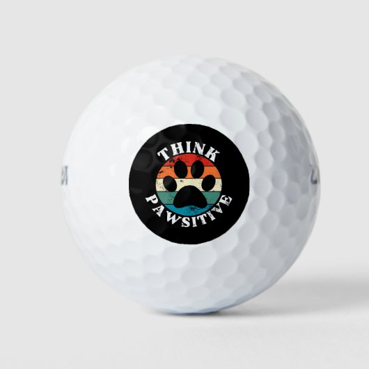 Balles De Golf Chien Paw Pawsitive (Devant)