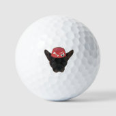 Balles De Golf Chien-taureau français au Red Bowl (Recto)