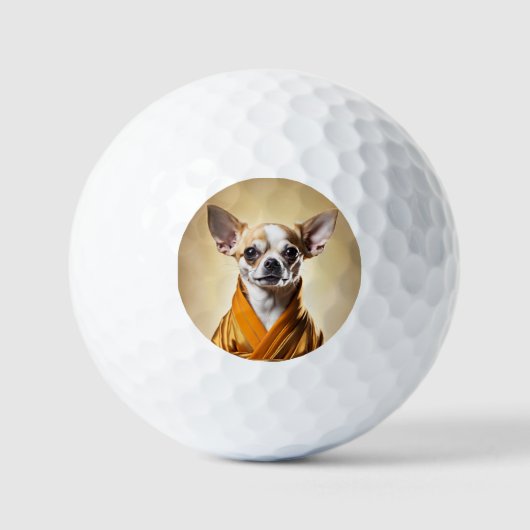 Balles De Golf Chihuahua bouddhiste (Recto)