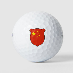 Balles De Golf Chine Drapeau grand patriotique