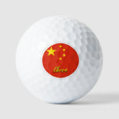 Balles De Golf Chine Golf Balls, Chinois Drapeau Golfeurs / Patri (Recto)