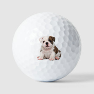 Balles De Golf Chiot Bouledogue Anglais Mignon
