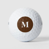 Balles De Golf Chocolat Noir Uni (Devant)
