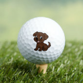 Balles De Golf Chocolate Lab Cartoon (T-shirt Insitu)
