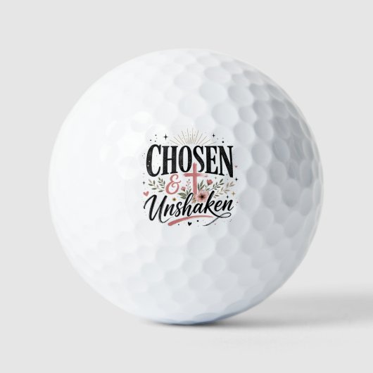 Balles de golf Choisies & inébranlables (Recto)