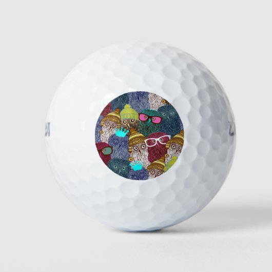 Balles De Golf Chouette dans la couronne (Devant)