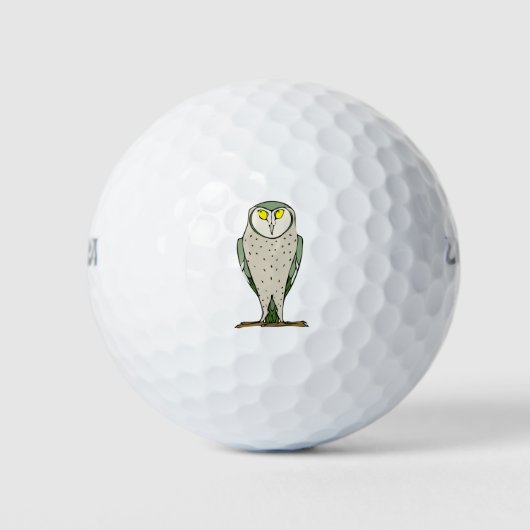 Balles De Golf Chouette étoilée (Devant)