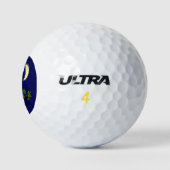 Balles De Golf Chouette triste avec larmes et lune manquant ton d (Logo)