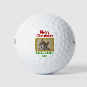 Balles De Golf Christmas Best Chat Papa Ever Photo pour animaux