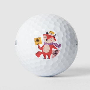 Balles De Golf Christmas fox