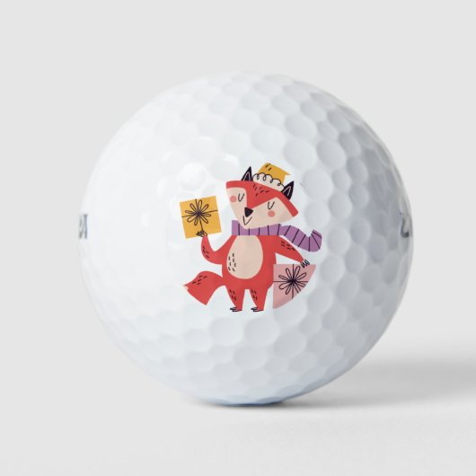 Balles De Golf Christmas fox (Devant)