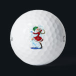 Balles De Golf Christmas Golf Balls Cadeau Snowman et Fille Danse<br><div class="desc">Happy Snowman and Girl Dance Tango Christmas Party Fun Dessin de dessin - Choisissez / Ajouter votre texte unique / Nom / Couleur - Faites votre cadeau spécial - Redimensionnez et déplacez ou retirez et ajoutez des éléments / texte avec l'outil de personnalisation! Dessin et design par MIGNED. S'il vous...</div>