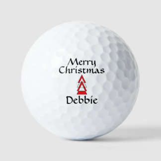 Balles De Golf Christmas Golf Balls #Debbie by dalDesignNZ