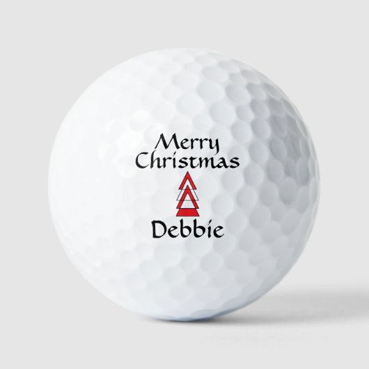 Balles De Golf Christmas Golf Balls #Debbie by dalDesignNZ (Recto)