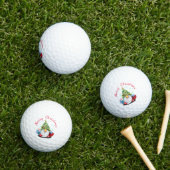 Balles De Golf Christmas Golf Balls Gnome avec cadeau (Herbe in situ)