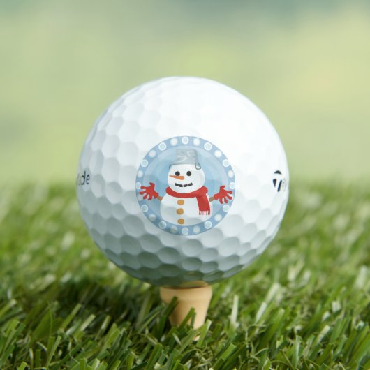 BALLES DE GOLF CHRISTMAS HIVER SNOWMAN (T-shirt Insitu)