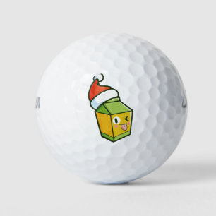 Balles De Golf Christmas milk box