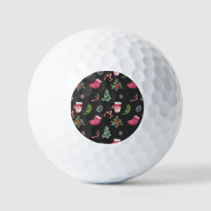 Balles De Golf Christmas Reindeer : Aquarelle Motif sans couture