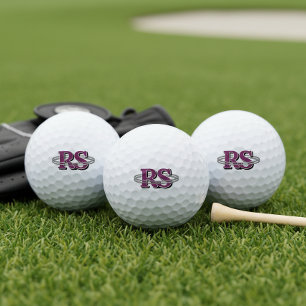 Balles De Golf Chrome Orbit Monogramme Initiales Toute Couleur ID